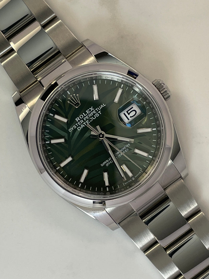 Rolex Datejust 126200 Palm Dial