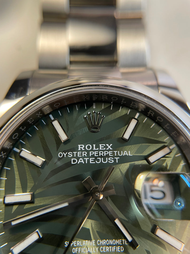 Rolex Datejust 126200 Palm Dial